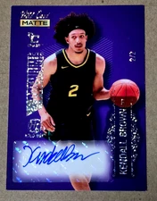 2022 Wild Card Matte Kendall Brown Holo-Lux Auto Autograph 2/2 Made Baylor Bears