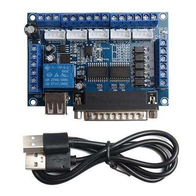 5 Axis CNC Interface Adapter Breakout Board Stepper Motor Drive CNC Interface