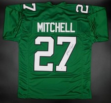 Quinyon Mitchell Signed Philadelphia Eagles Kelly Green Football Jersey JSA COA