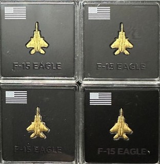 F 15 Eagle 1/20 g .999 Gold Jet QTY: 4 Great Detail (Brand New in Assay)