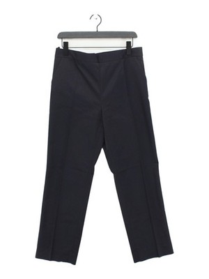 COS Damen Anzughose UK 12 blau Baumwolle mit Polyamid, Elasthan Anzughose