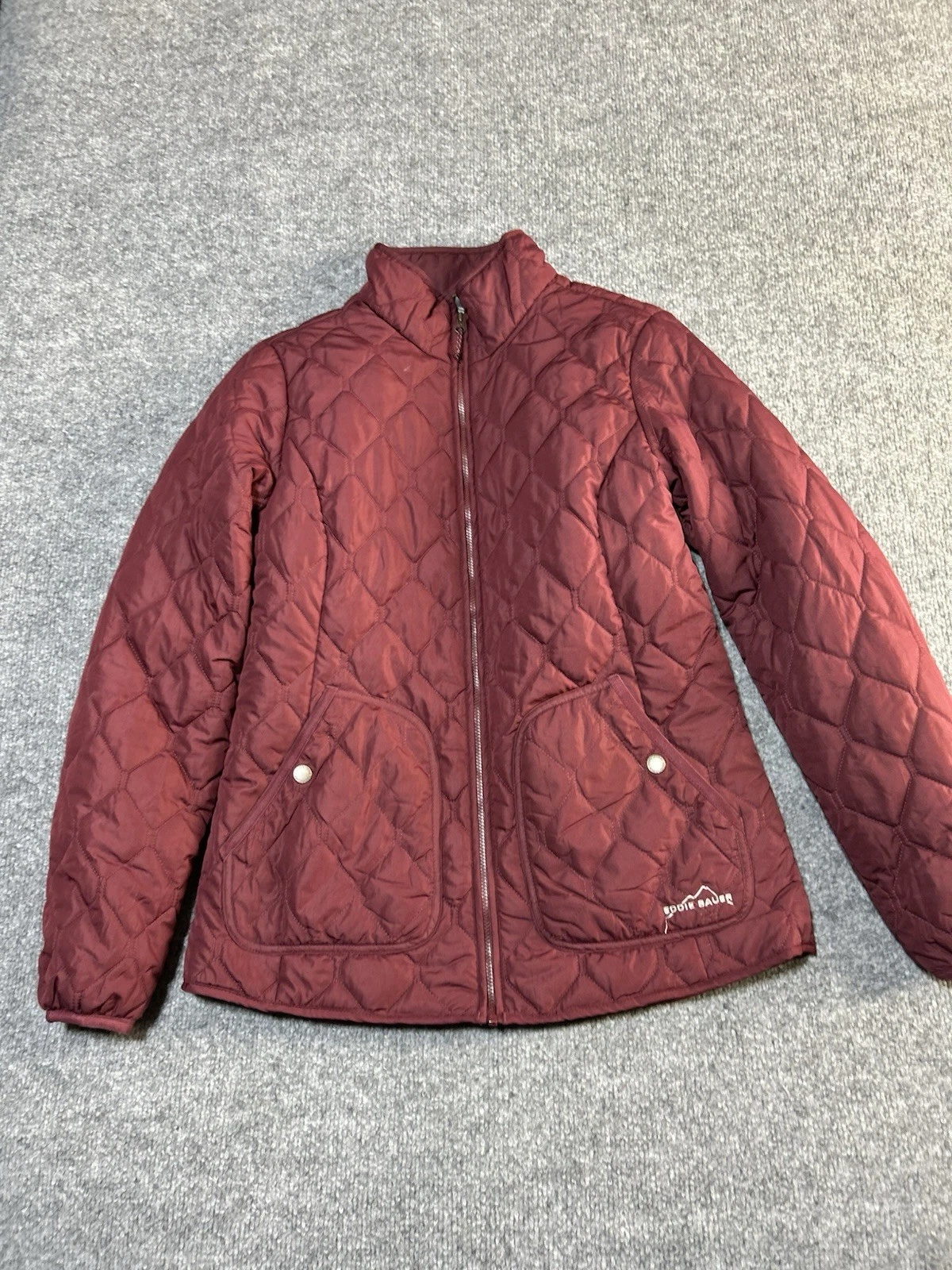 Eddie Bauer Women's Small Quilted Jacket Polyester Winter Hiking
