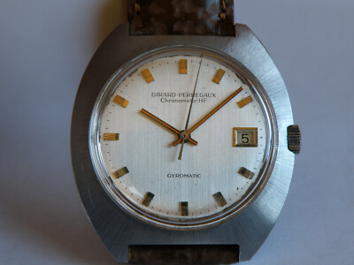 GIRARD PERREGAUX-CHRONOMETER HF-GYROMATIC-COSC-1969-STAHL-BOX-ZERTIFIZIERT