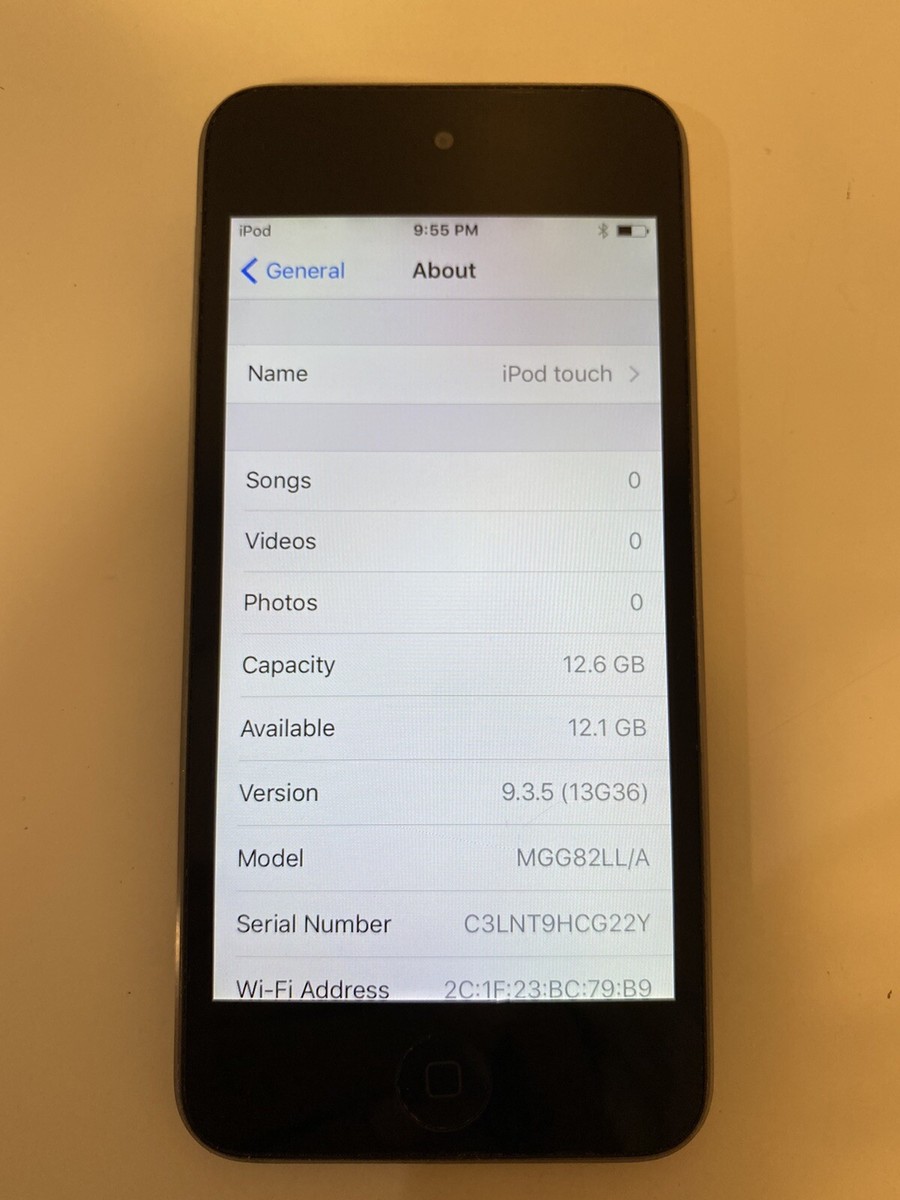 Apple iPod Touch 5th Generation Space Gray (16GB) | eBay