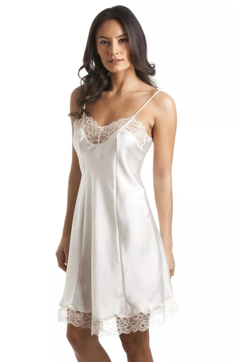 Sulis Silk Helena pure silk lace slip chemise bridal made in