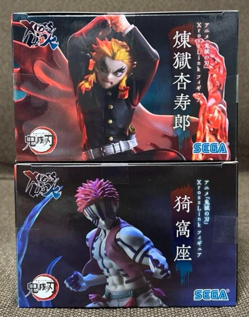 鬼滅の刃 Demon Slayer フィギュア 9体Rengoku AKAZA Demon Slayer Akaza Rengoku Set Ichiban Kuji Kimetsu no Yaiba