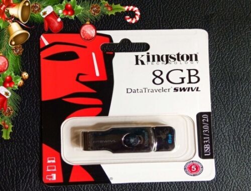 Kingston USB PENDRIVE DATA TRAVELER  USB 3.1/3.0/2.0.    8GB - Afbeelding 1 van 5