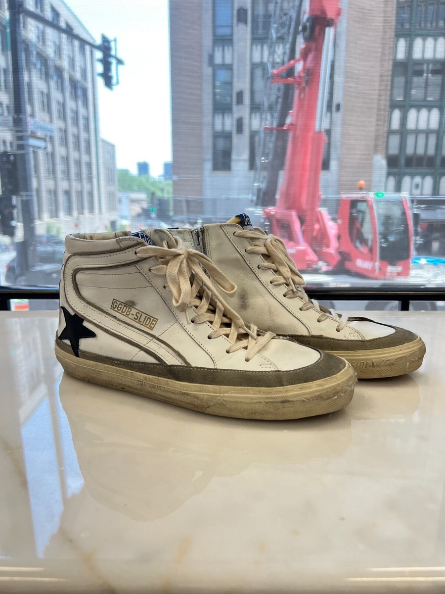 Golden Goose Top Slider Shoes Golden Goose White Slide High-top - Main Image
