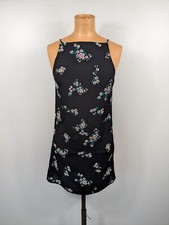 Reformation Floral Halter Neck Mini Dress XS Sustainable Summer Made in USA