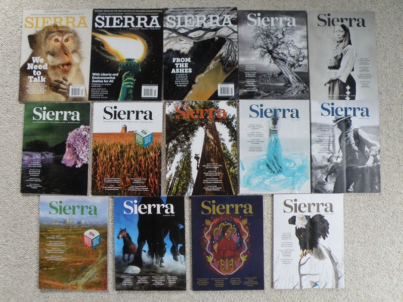 SIERRA MAGAZINE, 17 ISSUES, 2020-2025  Great Reading!