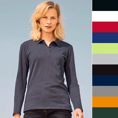 SOL'S Women's Long-Sleeve Piqué Polo Shirt Perfect 02083 Damen Poloshirt NEU