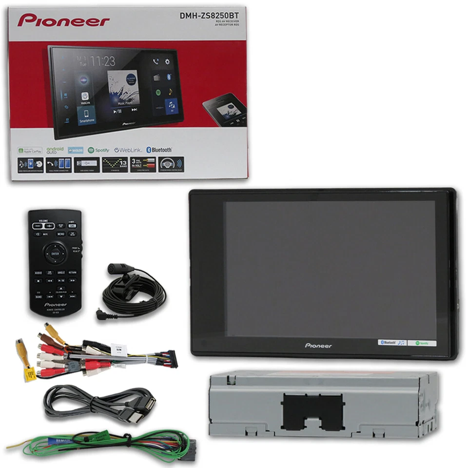 PIONEER DMH-ZS8250BT 1-DIN 8" CAR STEREO APPLE CARPLAY ANDROID AUTO BLUETOOTH - Image 2 of 4