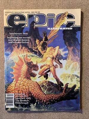 Epic Illustrated #5 FN+ Hildebrandt cover, Jim Starlin 1981 Marvel Magazine