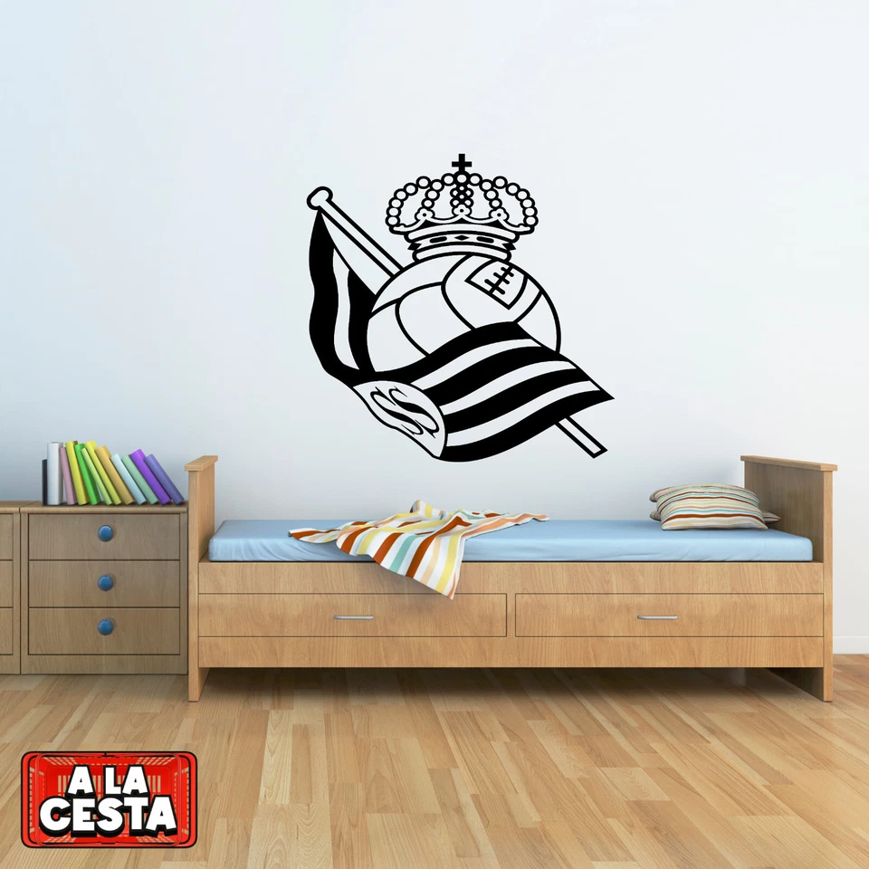 Vinilo decorativo equipo futbol escudo REAL SOCIEDAD liga adhesivo pegatina - Imagen 1 de 4