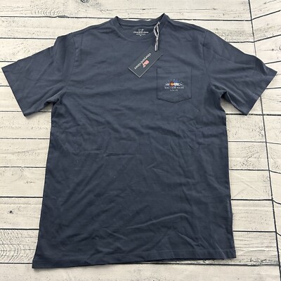 NEW Vineyard Vines CO State Flag Short Sleeve Pocket T Shirt Boy's XL 18 Blue