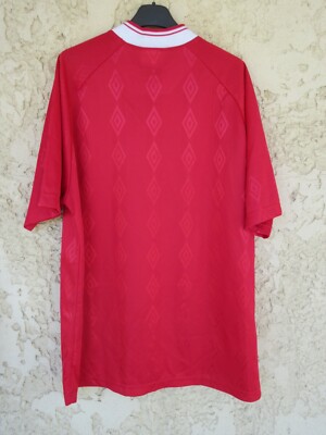 Maillot UMBRO Prima MC vintage dead stock rouge shirt trikot