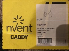 Caddy Erico SC4F Snap Clip,.937 DIA CABLE To 3/16 THRU 9/32 FL. NEW BOX OF 100