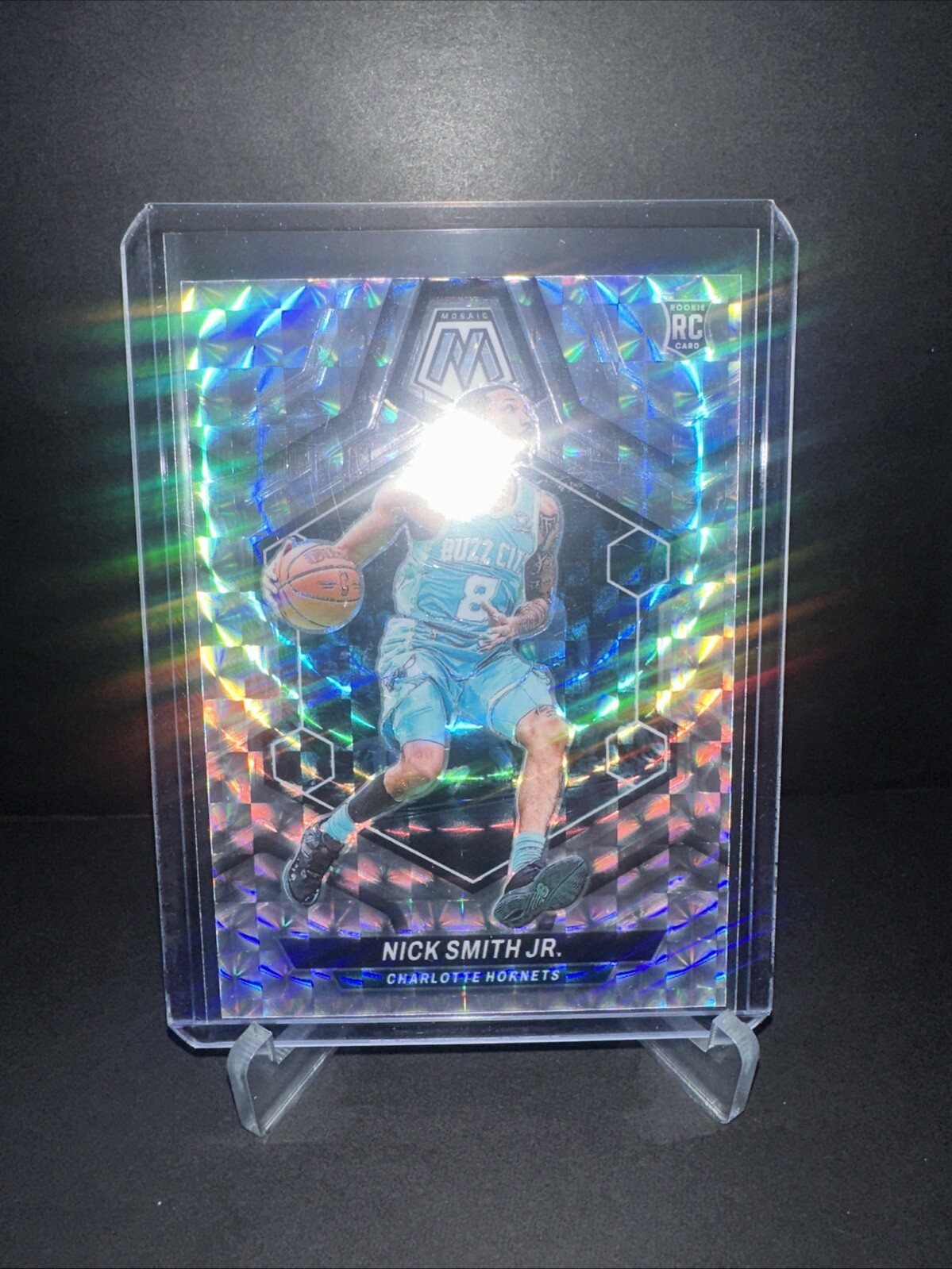 2023-24 Panini Mosaic - Rookies Silver Prizm #242 Nick Smith Jr. (RC)