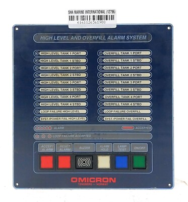 Omicron High Level and Overfill Alarm System Panel