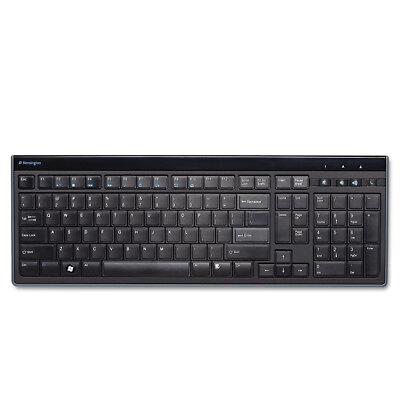 Kensington Slim Type Standard Keyboard 104 Keys Black/Silver 72357