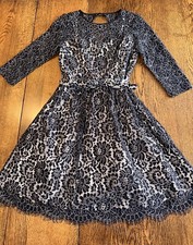 Eliza J Black Lace Dress Crinoline Tulle Rockabilly Fairy Whimsigoth Witchy 8
