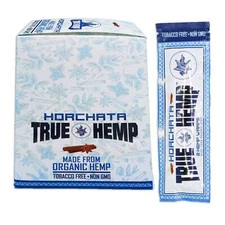 True H. HORCHATA Herbal Rolling Papers (Full Box of 25 Pouches/2 Per Pack)