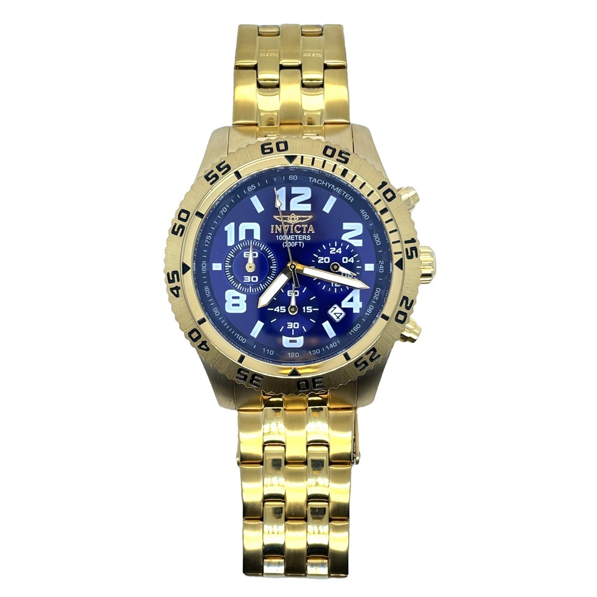Invicta Watch Specialty Yellow Tone Stainless Steel 