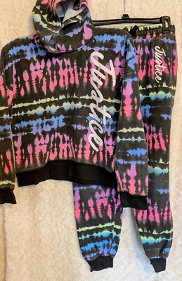 Justice- Girls piece Tie Dye Sweatsuit outfit sz Large