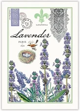Michel Design Works Cotton Kitchen Towel, Lavender Rosemary (810081)