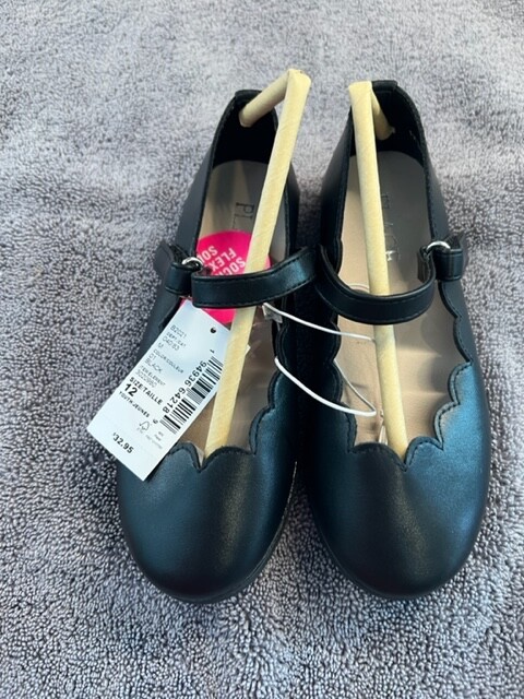Children s Place Girls Uniform Comfort Flex Shoes Black Size 12 | eBay