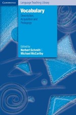 Image of Vocabulary: Description, Acquisition and Pedagogy by Norbert Schmitt (English) P