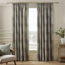 Catherine Lansfield Woodland Trees Lined Pencil Pleat Curtains