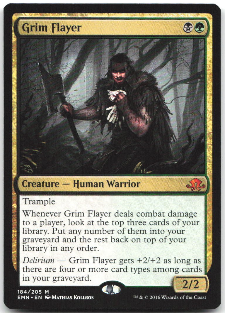 Grim Flayer 184 Mythic Eldritch Moon Magic: The Gathering Lightly Played