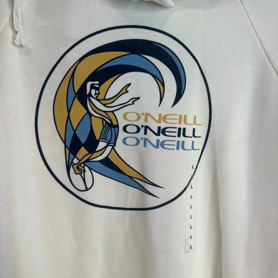 Sudadera con Capucha O’Neill Estampada Wave Wash Crema Foto 3 de 4