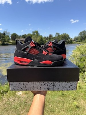 New With Box Men's Nike Air Jordan 4 Retro 'Red Thunder' in US 10!