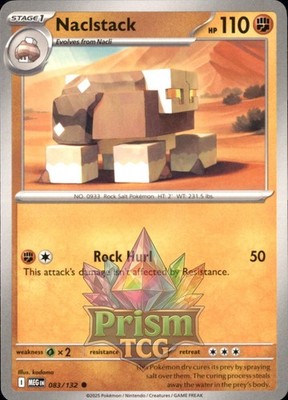 Naclstack 83/132 Common Mega Evolution Pokemon