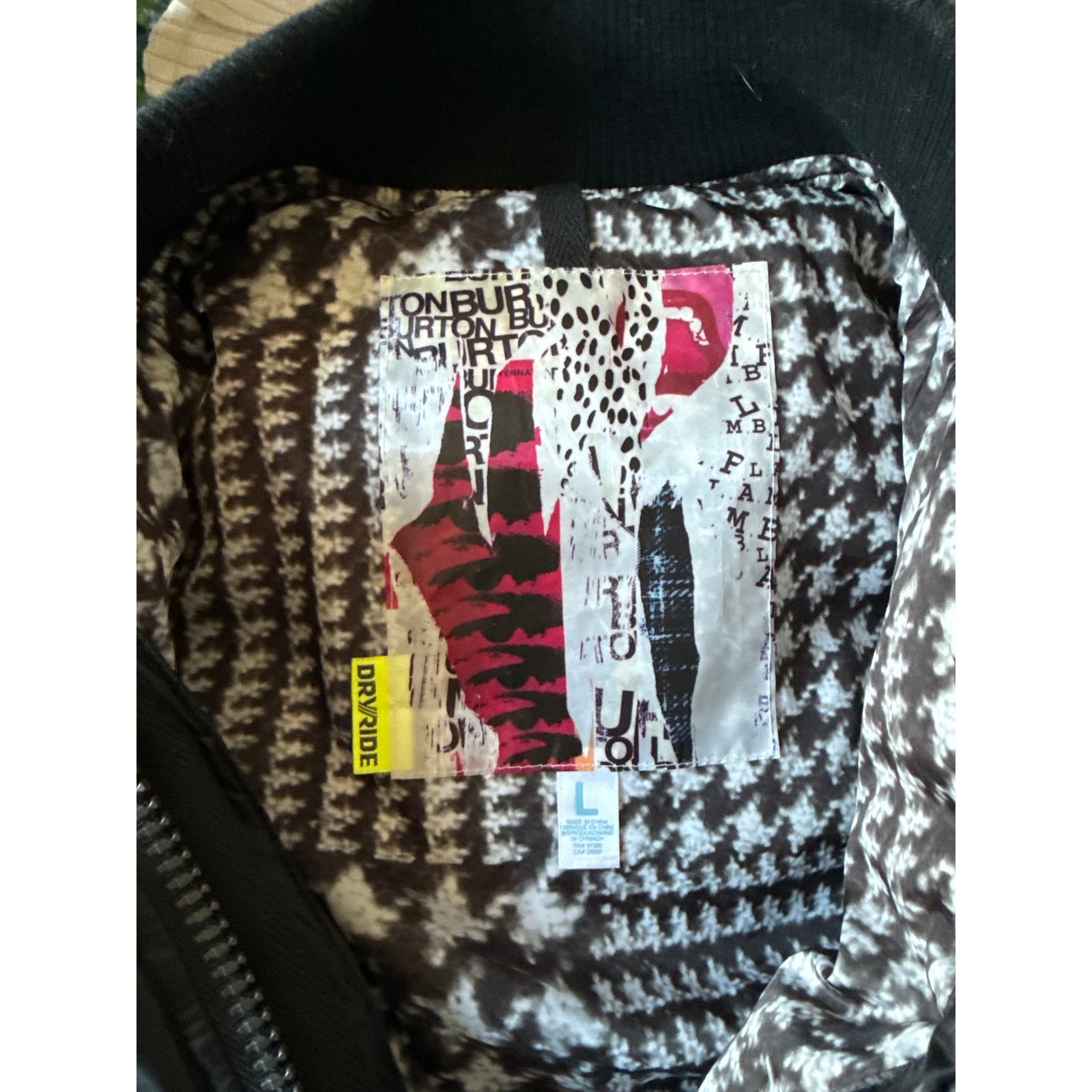 L.A.M.B. For Burton Dryride Vest Gwen Stefani Collab Sz L Snowboard Ski RARE