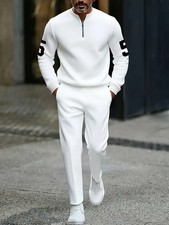 Men's Outfit 2 Piece Set Shirt  Pants Suit PLUS SIZE BIG 6XL