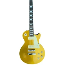 Electric Guitar Handcrafted Binding Gold Arch-top Tune-O-Matic P90 FREE SHIP