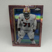 Trent Williams PIG SKIN REFRACTOR 2025 Topps Chrome San Francisco 49ers #265