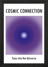 Cosmic Connection Aura Poster Gerahmt Wandbild Poster Leinwanddruck Bild