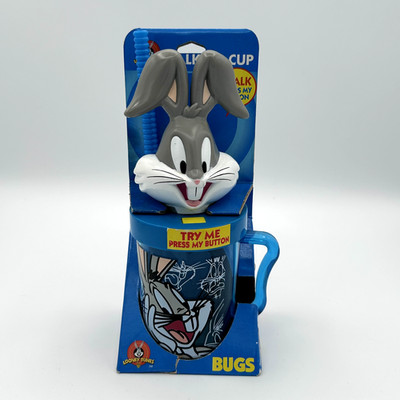 Vintage 1997 Funomenon Looney Tunes Talking Bugs Bunny Cup Warner Bros NIB NOS