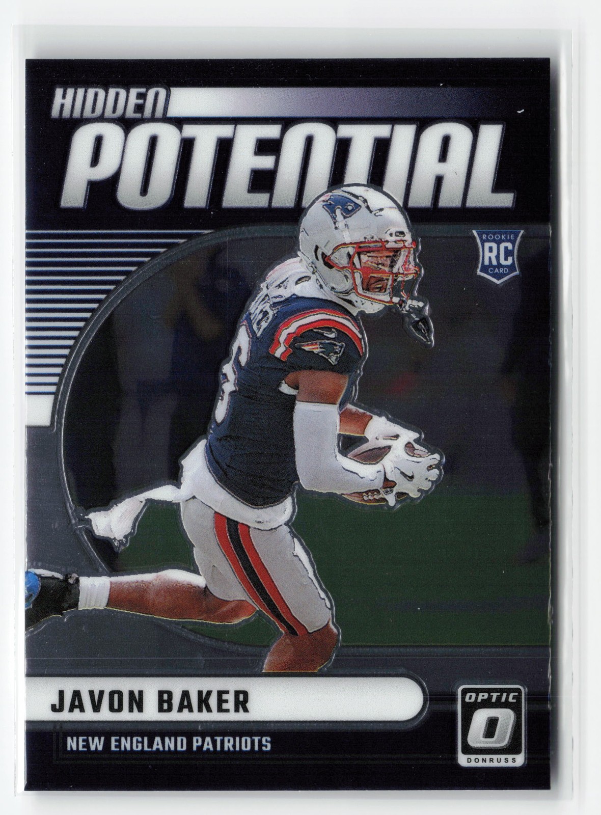 JAVON BAKER #17 RC 2024 PANINI OPTIC PATRIOTS HIDDEN POTENTIAL