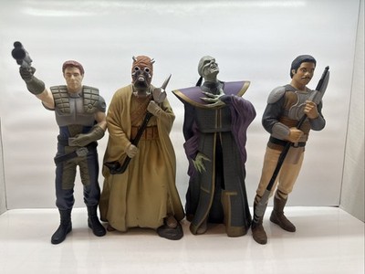 Vintage STAR WARS 10'' Tall VINYL Figure Set of 4 from Applause CM2592