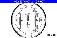 ATE 03.0137-4007.2 Bremsbacken Satz, Feststellbremse FüR MERCEDES-BENZ