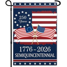 250th Anniversary America Garden Flag 12x18 Inch 250 Years Usa Yard Flag 1776