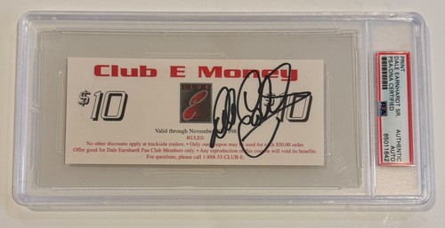 Dale Earnhardt Sr. Club E Money $10.00 Fan Club NASCAR Dollar PSA/DNA Slabbed