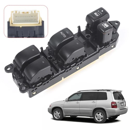 Left Driver Master Power Window Control Switch For Toyota Highlander 2001~2007