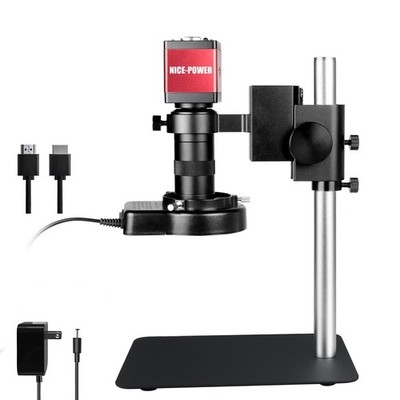 Digital Microscope with Metal Base, 13MP 1080P HDMI VGA Industrial Microscope...