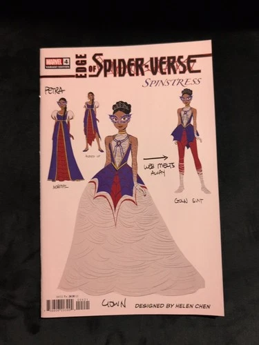 EDGE OF SPIDER-VERSE #4 DESIGN SPINSTRESS INCENTIVE VARIANT SPIDER-MAN 1